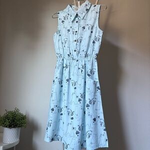 Cat Printed Dress NWOT 🐈‍⬛